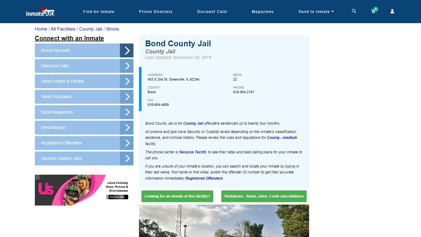 Bond County Jail - Inmate Locator - Greenville, IL